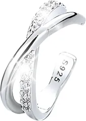 SakuraLovely8 イヤーカフ レディース シルバー925 ジルコニア ノンホール 金属アレルギー対応(シルバー,  小)