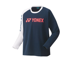 【新品・展示品特価！】YONEX バドミントン　ユニロングスリーブシャツ　ネイビーブルー　M