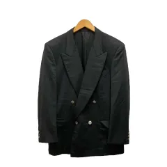 ニナリッチ NINA RICCI ジャケット テーラード ビジネス ダブル 長袖 カシミヤ100% シルバーボタン 日本製  無地 モスグリーンのサムネイル