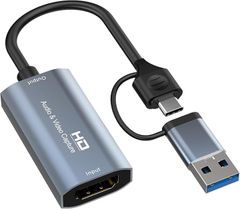 COOLEAD 互換品HDMIキャプチャーカード USB2.0 ＆ Type in 1 4K 60fps ビデオキャプチャカード 変換 Windows/Linux/Mac OS X/PS4/Xbox One/Switch/Wii U/OBS