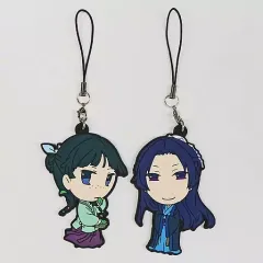 【中古】雑貨 しのとうこイラスト ラバーストラップセット(2個セット) 「ライトノベル 薬屋のひとりごと 第9巻 しのとうこ先生描き下ろし猫猫・壬氏ラバーストラップセット」 主婦の友インフォスオンラインショップ有償特典