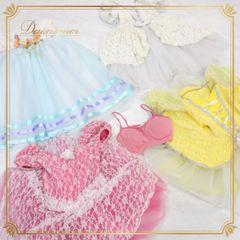 【バレエ衣装 まとめ売り】全5点セット Chacott チャコット チュチュ 子供 ジュニア 発表会 劇 ワンピース ドレス ピンク 黄色 キッズ まとめ お得 セットアップ フリル レース ダンス  発表会用  ジュニアサイズ