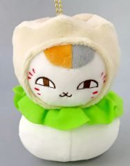 [중고] 열쇠 고리 냥코 선생님 / 슈마이와 상추 음료 마스코트 봉제 장난감 [이치 반 쿠지 나츠메 친구장 냥코 선생님과 음료 차 감귤] C 상