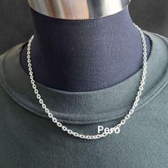 【50cm】シルバー925 ボックスチェーンネックレス メンズ アクセサリー