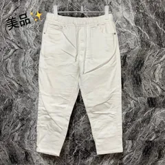 美品<!-利用不可文字-!><!-利用不可文字-!> アズール AZUL カジュアルパンツ スキニーパンツ レディース【S】白 ホワイト ウエストゴム おしゃれ