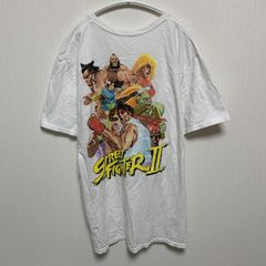 ストリートファイター２ Street Fighter II 両面 グラフィック プリント Tシャツ Lサイズ