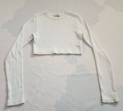 リブクロップドLS JEANASIS ジーナシス　ホワイト