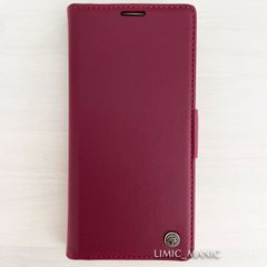 Google Pixel 9 / 9 Pro ピクセル 手帳型 スマホ ケース サイドマグネット式 ワインレッド スキミング防止 高級PUレザー CaseMe