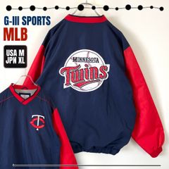MLB ツインズ リーボック ナイロンジャケット 刺繍 フルジップ 2XL相当 