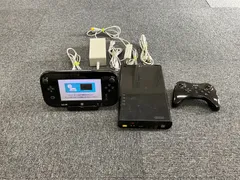 【動作確認済】Wii U本体、ブラック、ACアダプター付き　Nintendo