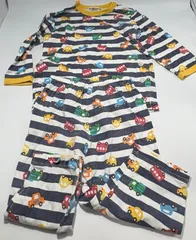 ☆組み合わせで10%off☆ ミキハウス ホットビスケッツ ベビーパジャマ上下セット 80cm （375）