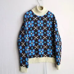 イタリア製 70s Vintage タートルネック ニット セーター / ユニセックス L ウール アクリル レディース ユーロ ビンテージ K5-01050-9286