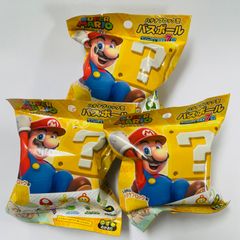 ★3個セット★スーパーマリオ　バスボール　はてなブロック型（ゆずのかおり）　キャラクターバスボム　	 浴用化粧料　入浴剤　入浴料　※柄はお選びいただけません