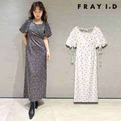【爆速配送】【SALE50%OFF】【即納】 フレイアイディー FRAY I.D ワンピース 25春夏 ハートエンブロイダリーワンピース ロング丈 半袖 ハート fwfo251079