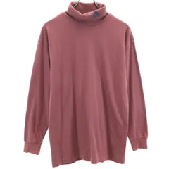 adidas アディダス 長袖 タートルネック カットソー L ピンク系 メンズ 古着