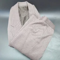 ◇ ⊇ ノーブランド ウール100% 膝丈 セットアップ スーツ サイズ9AR ブラウン レディース E  【1501230033350】