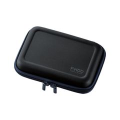 新品 エレコム ELECOM ポータブルHDDケース セミハード Lサイズ HDD落下防止ネット付 ブラック HDC-SH002BK
