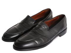 【お得なクーポン配布中!】 USA製 アレンエドモンズ ペニー ローファー 11 29cm 中古 Allen Edmonds Randolph 革靴 レザー シューズ モックトゥ ブラック 大きいサイズ