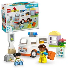 【新着商品】レゴ(LEGO) デュプロ デュプロのまち 出動！きゅうきゅう車 おもちゃ 玩具 誕生日 プレゼント ブロック 知育男の子 女の子 子供 1歳半 2歳 4歳 幼児 ごっこ遊び おままごと 乗り物 車 ミニカー