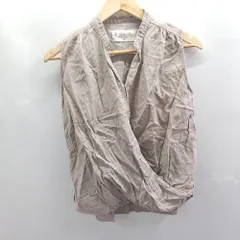 ◇ ⊂ ナノユニバース 袖なし - ノースリーブブラウス カットソー サイズ36 ブラウン系 レディース E  【1505290007191】