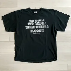 00s テキーラ Tシャツ Lサイズ モーション文字 ぼかし文字