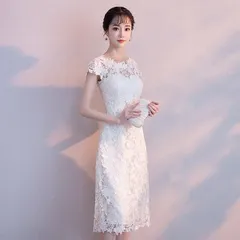 総レース 発表会ドレス パーティードレス ミモレ丈ドレス レース 透かし彫り Aライン 30代 40代 着痩せ 演奏会 袖あり 5分袖 結婚式 二次会