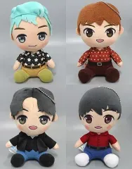 【中古】ぬいぐるみ 全4種セット モアプラスおすわりぬいぐるみ～Dynamite～“RM＆Jin＆SUGA＆j-hope” 「TinyTAN」