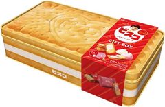 ビスコ ギフトボックス 32枚(2枚×16袋) 江崎グリコ ビスケット クッキー お菓子 おかし ギフト 缶 プレゼント BOX 【旧】ギフトボックス