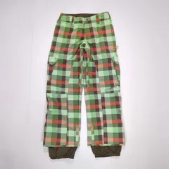 スノーボードウェア　ロングパンツ グリーン XS