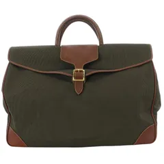 ロンシャン LONGCHAMP ボストンバッグ ハンドバッグ ベルト キャンバス レザー ロゴ カーキ 茶 ブラウン /IR ■GY17のサムネイル