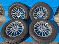 (4006) 215/65R16 98Q iceGUARD   iG70 2021年製 　4本 ホイール付き　ECO FORME　16×61/2 +38 5H/114　中古品【法人宛で送料無料！一般・個人のお客様も大歓迎！(説明欄参照)】