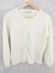 ◇ GLOBAL WORK グローバルワーク 長袖 カーディガン M アイボリー * 1002800273942 【中古】 【1002800273942】