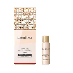 マキアージュ ドラマティックスキンセンサーベース NEO ヌーディーベージュ (増量セット) 25mL+8mL増量 SPF50+ ・ PA++++ | 化粧下地 | リキッド状 | 無香料 | オンライン限定 化粧持ち テカり 紫外線カット 毛穴補正