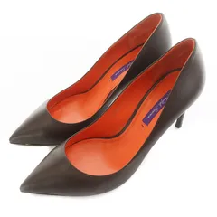 ラルフローレン RALPH LAUREN パープルレーベル PURPLE LABEL ARMISSA-PM-DRS イタリア製 パンプス ハイヒール ナッパレザー 38.5M 24.5 茶 ブラウン ■GY19 /MWのサムネイル