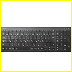 【数量限定】有線 パンタグラフ コンパクトキーボード キーボード ブラック エレコム TK-FCP097BKのサムネイル