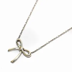 ティファニー TIFFANY & CO. ボウ ネックレス ペンダント リボン AG925 シルバー /TK ■OH ■BMのサムネイル