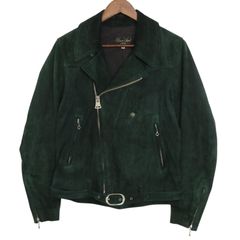 HAVERSACK ATTIRE(ハバーサック アタイア) スウェード レザー ダブル ライダース ジャケット サイズM 古着