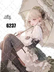 original sticker no.6237 // 人物ステッカー オリジナルステッカー オリジナル人物ステッカー ステッカー 装飾ステッカー cotton melody