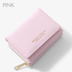 ミニ財布 ピンク 三つ折り 財布 韓国 コンパクト みつおり 可愛い おすすめ