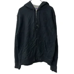Champion ロゴスウェット パーカー M ブラック チャンピオン ジップアップパーカー フーディー トップス 古着卸 アメリカ仕入 a708-5717