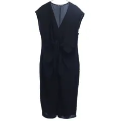 ZARA ザラ ノースリーブ ロングワンピース S ブラック レディース 古着