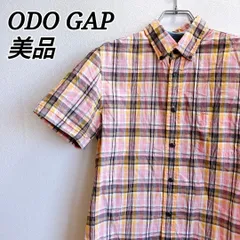 美品✨ オールドギャップ OLD GAP シャツ チェック柄 半袖 昭和 レトロ 80s ヴィンテージ ビンテージ viante レア商品 綿 100 ピンク ネイビー イエロー Sサイズ 小さめ