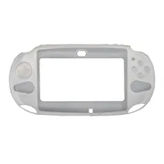 【迅速発送】OSTENT ケースカバー 保護 シリコンソフト ポーチスキン Sony PS Vita PSV PCH-2000用 (white)