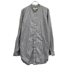 STUDIO NICHOLSON スタジオ ニコルソン KLEIN スタンドカラーストライプシャツ SN-767 ブルー×ホワイト 1