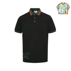 【今日特価】Gucci レッドグリーンストライプポロシャツ-1