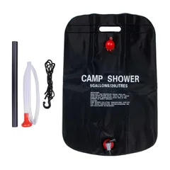 【特価商品】ルナリ ポータブルシャワー 20L アウトドア 簡易シャワー コンパクト 携帯 便利 キャンプ 防災 電池不要 タンク