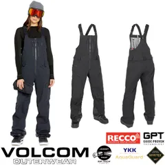 24-25 VOLCOM/ボルコム VS 3L STRETCH GORE-TEX BIB overall 着用説明動画 レディース 防水ビブパンツ ゴアテックススノーボードウェア スノーウェアー 2025 型落ち