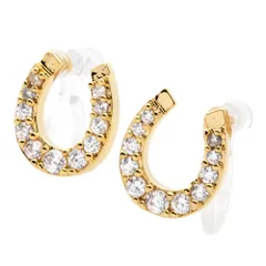 【C：ゴールド×イヤリング】[Cream dot. クリームドット公式] イヤリング レディース 4タイプ ホースシュー 馬蹄 ビジュー 大人 上品 シンプル きれいめ