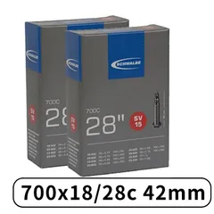 2本セット SCHWALBE シュワルベ バルブ 700x18/28c 仏式バルブ 40mm プレスタ シュワルベチューブ ロードバイク SV15 輸入品のサムネイル