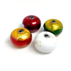 バラ売り(1個) 目玉 カラー 45g 60g 80g 100g 120g 150g 200g (選択制) タングステン タイラバ (97%含有) Bakstorm バクスト Strike玉 保護チューブ付 鯛ラバ オモリ シンカー (120g, 夜光ホ 1